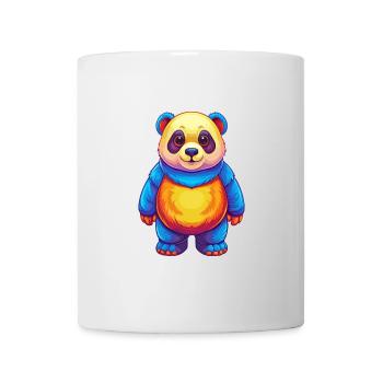 Panda Bunte Kawaii Cartoon Figur Clipart - Tasse - Weiß - Vorne