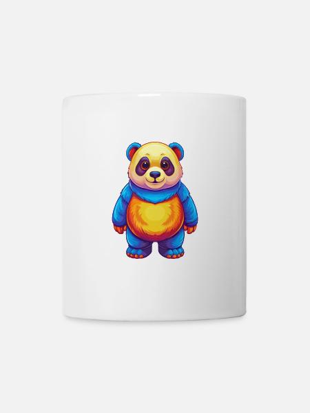 Panda Bunte Kawaii Cartoon Figur Clipart - Tasse - Weiß