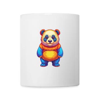 Panda Bunte Kawaii Cartoon Figur Clipart - Tasse - Weiß - Vorne