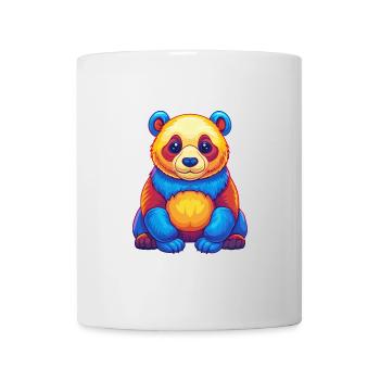 Panda Bunte Kawaii Cartoon Figur Clipart - Tasse - Weiß - Vorne