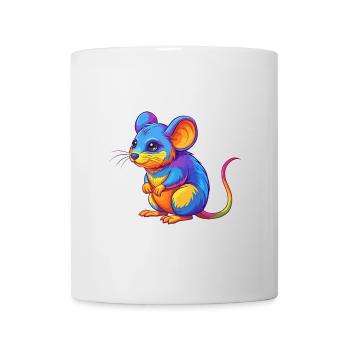 mouse Colorful Kawaii Cartoon Character Clipart - Mug - white - Front
