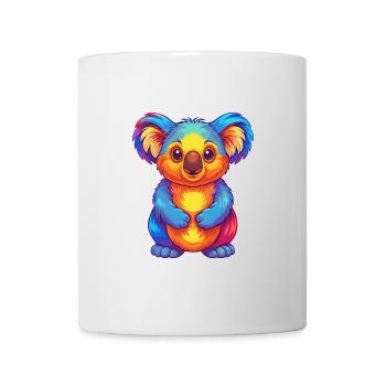 Koala Bunte Kawaii Cartoon Figur Clipart - Tasse - Weiß - Vorne