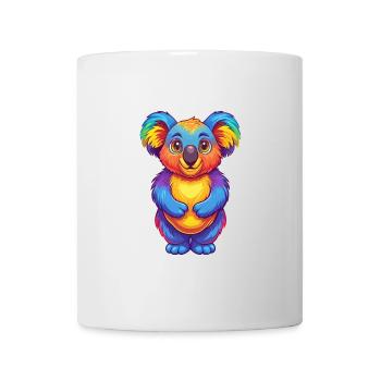 Koala Bunte Kawaii Cartoon Figur Clipart - Tasse - Weiß - Vorne
