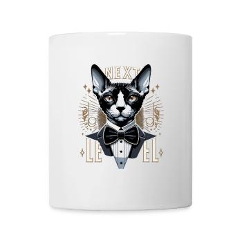 Cornish Rex Suit Next Level Cat Gift - Mug - white - Front