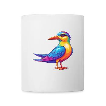 Seeschwalbe Bunte Kawaii Cartoon Figur Vogel - Tasse - Weiß - Vorne