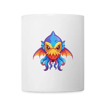 vampire calmar coloré kawaii dessin animé animal marin - Mug blanc - blanc - Devant
