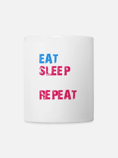 EAT SLEEP CRYPTO REPEAT - Mug - white