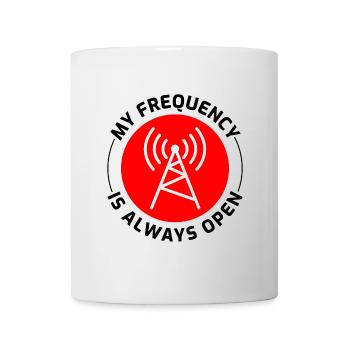 Opérateur radio amateur Fréquence des ondes radio - Mug blanc - blanc - Devant