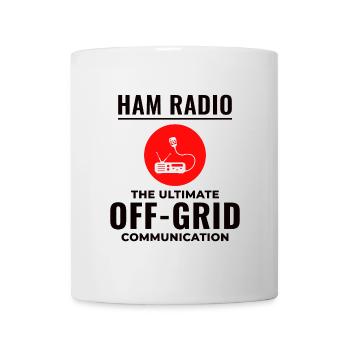 Amateur Ham Radio Operator Radio Waves Frequency - Mug - white - Front