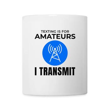 Amateur Ham Radio Operator Radio Waves Frequency - Mug - white - Front