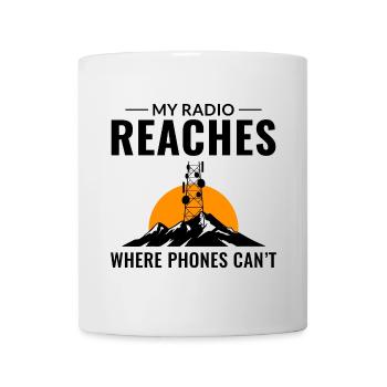 Opérateur radio amateur Fréquence des ondes radio - Mug blanc - blanc - Devant