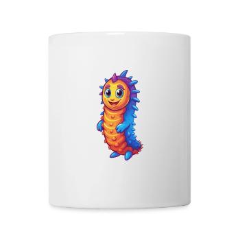 See, Gurke, bunt, kawaii, Karikatur, Meerestier - Tasse - Weiß - Vorne