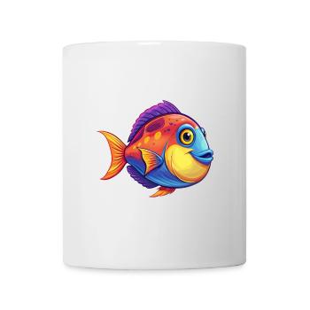 Surgeonfish Colorful Kawaii Cartoon Sea Animal - Mug - white - Front
