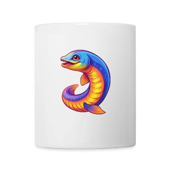 Sea Lamprey Colorful Kawaii Cartoon Sea Animal - Mug - white - Front