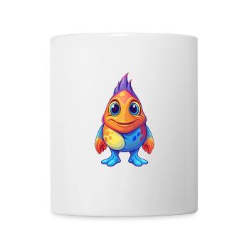 Sea Squirt Coloré Kawaii Dessin animé Animal marin - Mug blanc - blanc - Devant