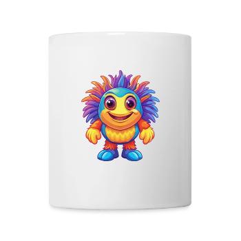 Sea Anemone Colorful Kawaii Cartoon Sea Animal - Mug - white - Front