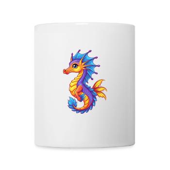 Leafy Sea Dragon Colorful Kawaii Cartoon Clipart - Mug - white - Front