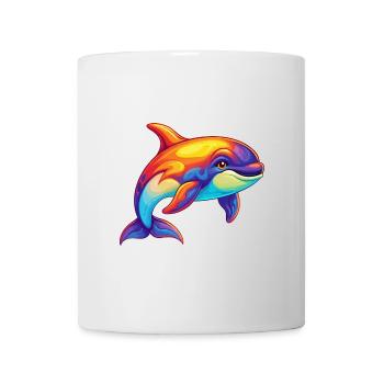 Orca Buntes Kawaii Cartoon Meerestier - Tasse - Weiß - Vorne