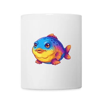 Blobfish Colorful Kawaii Cartoon Sea Animal - Mug - white - Front
