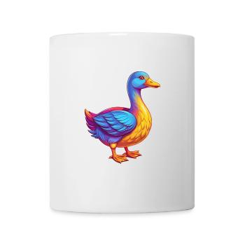 Goose Colorful Kawaii Cartoon Character Bird - Mug - white - Front