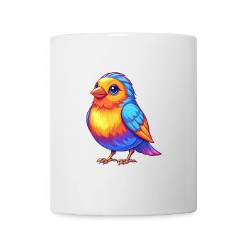 Canary Colorful Kawaii Cartoon Character Bird - Mug - white - Front