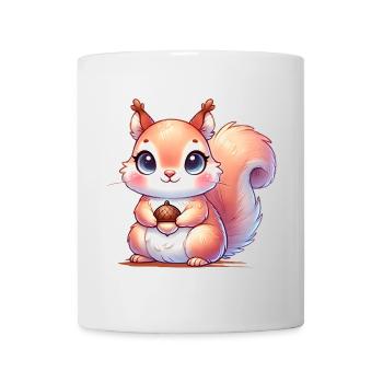 The cute squirrel with favorite food - Mug - white - Front