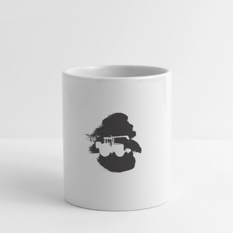 Ferme d’exploitant-moissonneuse-batteuse Mug blanc