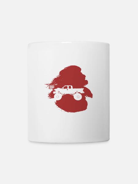 Monstertruck Reifen - Tasse - Weiß