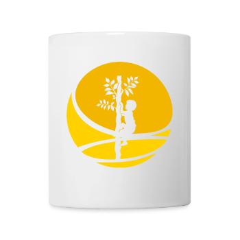 Klettern Ausrüstung Kletterer - Tasse - Weiß - Vorne