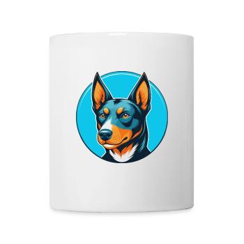 Australian Kelpie Dog Cute Kawaii Cartoon Pet Logo - Mug - white - Front