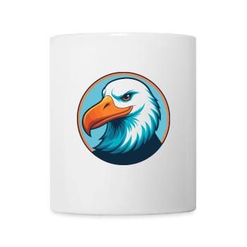 Albatross Cute Kawaii Cartoon Animal Pet Logo - Mug - white - Front