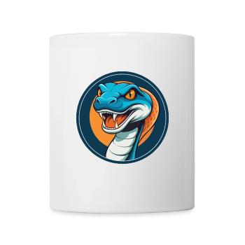 Anaconda Cute Kawaii Cartoon Animal Pet Logo - Mug - white - Front