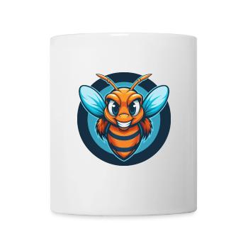Bee Cute Kawaii Cartoon Clipart Animal Pet Logo - Mug - white - Front
