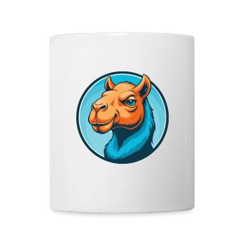 Camel Cute Kawaii Cartoon Clipart Animal Pet Logo - Mug - white - Front
