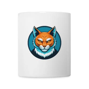 Katze Niedlich Kawaii Cartoon Clipart Tier Haustier Logo - Tasse - Weiß - Vorne