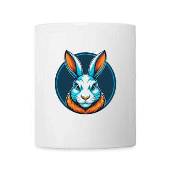 Lapin mignon kawaii dessin animé Clipart Animal Animal Pet Logo - Mug blanc - blanc - Devant