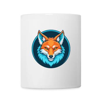 Coyote Cute Kawaii Cartoon Clipart Animal Pet Logo - Mug - white - Front