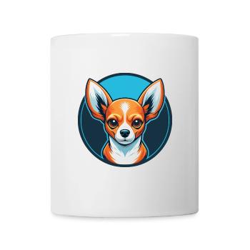 Chihuahua Dog Cute Kawaii Cartoon Animal Pet Logo - Mug - white - Front