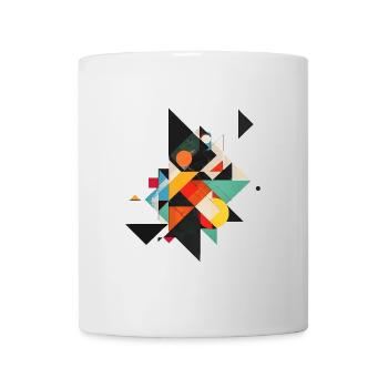 Motif géométrique cool des années 80 - Mug blanc - blanc - Devant