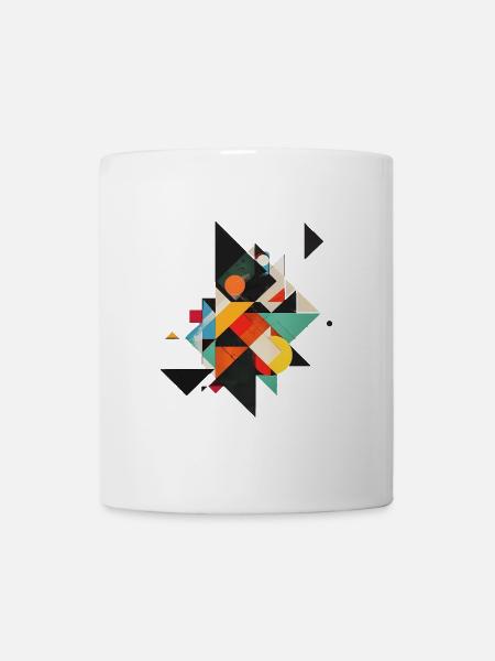 Motif géométrique cool des années 80 - Mug blanc - blanc