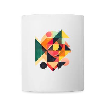 Motif géométrique cool des années 80 - Mug blanc - blanc - Devant