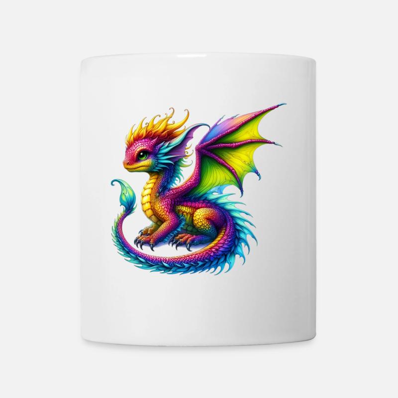 Drache - Tasse - Weiß
