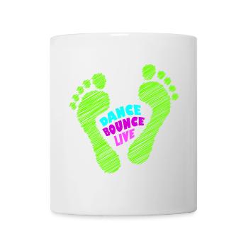 Dance Bounce Live barefoot NEON green - Mug - white - Front
