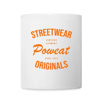 Vintage Poweat Streetwear - Tasse - Weiß - Vorne