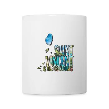 Watercolor Map Saint Vincent & the Grenadines - Mug - white - Front