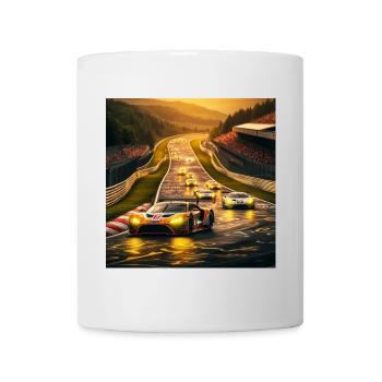 Rennstrecke im Abendlicht - Tasse - Weiß - Vorne
