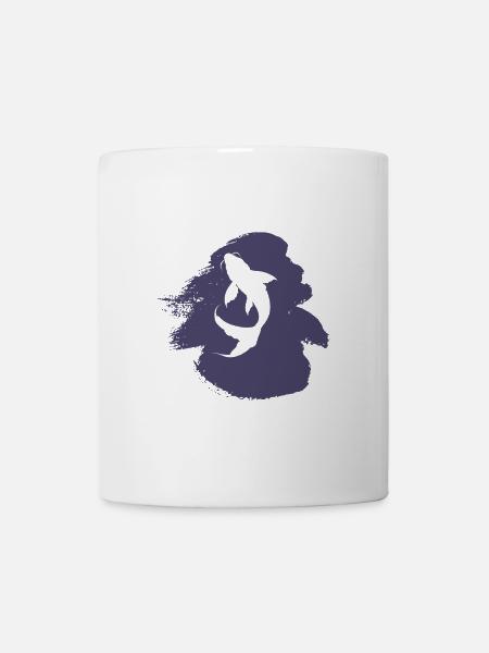 Koi Fisch Teich - Tasse - Weiß