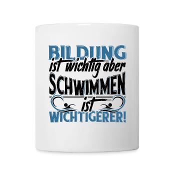 Natation Natation Dicton - Mug blanc - blanc - Devant