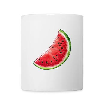 Pastèque, Melon, Fruit, Été, Sucré - Mug blanc - blanc - Devant