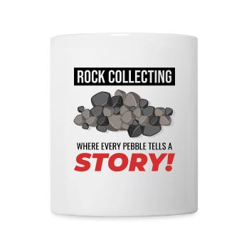 Collectionneur de chiens de roche Collectionneur Géologue - Mug blanc - blanc - Devant